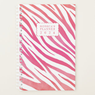 Agenda Planeador Semanal Personalizado de Zebra com Aquar