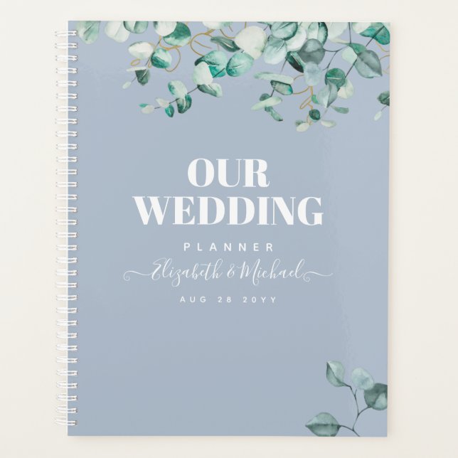 Agenda Planeamento do WEDDING Eucalyptus Vermelhos (Frente)