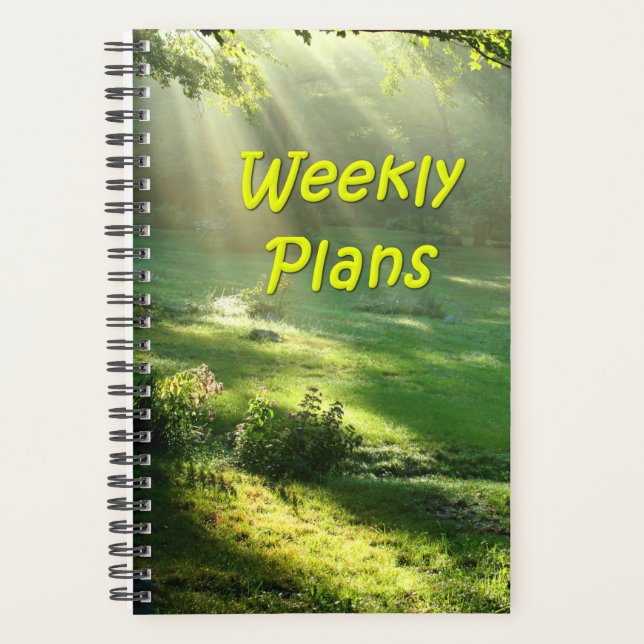 Agenda Planeia semanalmente a Design de luz simples do cé (Frente)