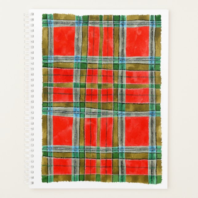 Agenda Planejador/Calendário do MAC BAIN TARTAN 8.5x11 (Frente)