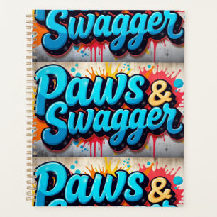 Agenda "Planejador de Na moda de Peças e Swagger"