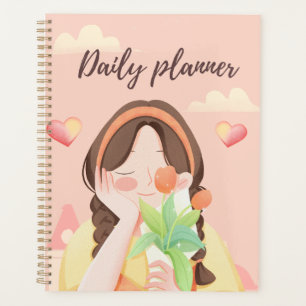 Agenda "Planejador Diário"   Garota Doce com Tulipas & Co