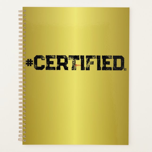 AGENDA #PLANEJADOR DOURADO CERTIFICADO (Frente)