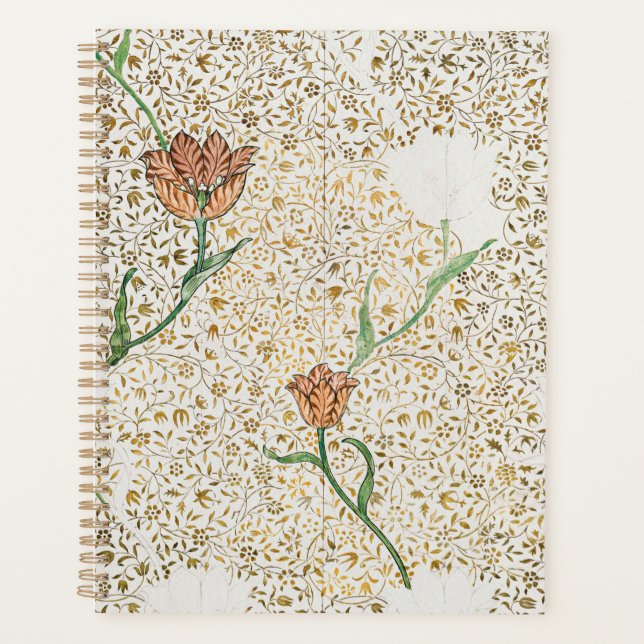 AGENDA PLANEJADOR: WILLIAM MORRIS: GARDEN TULIP DESENHAND (Frente)