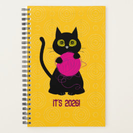 Agenda PLANIFICADOR 2026 BONKERS! – Tricô + Gatinho 🧶🐈