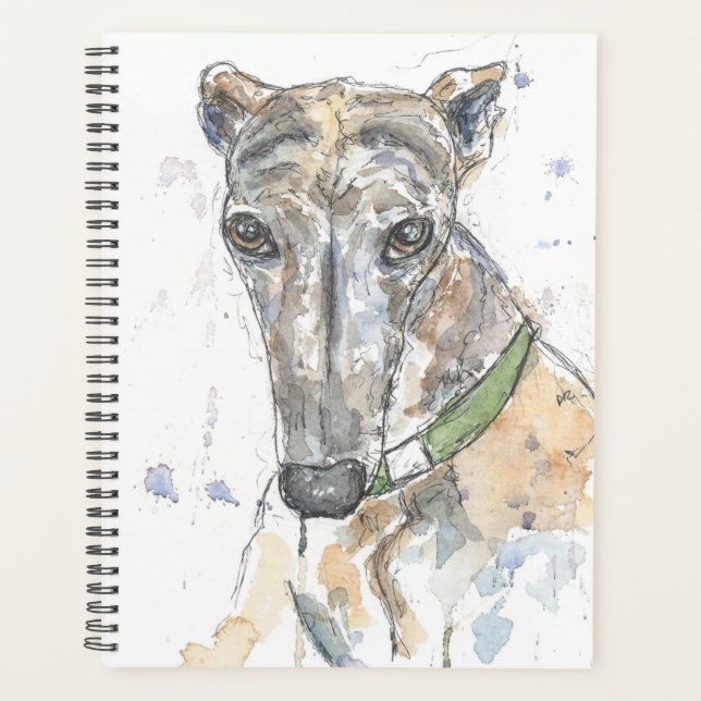 Agenda Planificador de design de galgos (Frente)