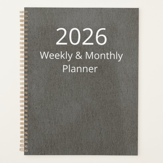 Agenda Planner 2026 Weekly and Monthly (Frente)