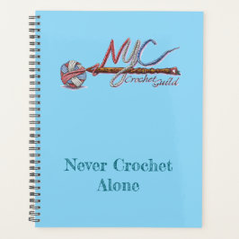 Agenda Planner Azul da Guilda Crochet NYC