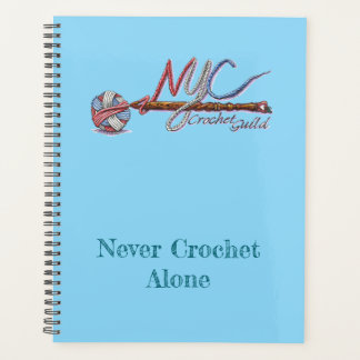 Agenda Planner Azul da Guilda Crochet NYC