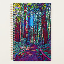 Planner California Redwood Trees (Vidro Estreito)