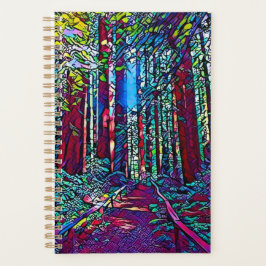 Agenda Planner California Redwood Trees (Vidro Estreito)