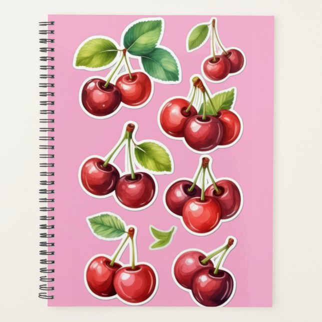 Agenda Planner Cherry Aesthetic (Frente)