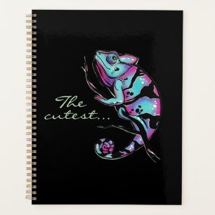 Agenda Planner com um design de camaleão bonito.