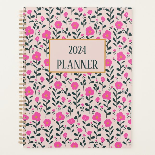 Agenda Planner da Serenade do Jardim Rosa (Frente)
