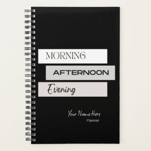 Agenda Planner da tarde da manhã