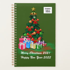 Agenda Planner de Árvore de Natal (Verde)