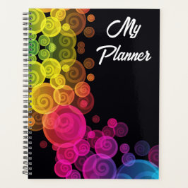 Agenda Planner de bolhas coloridas