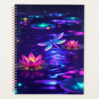 Agenda Planner de Brilho de Dragonfly Encantado | Anual, 