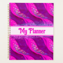 Planner de brilho doce - Abstrato Rosa Sparkles