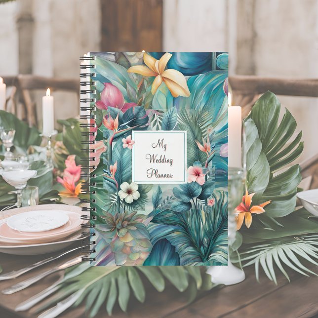 Agenda Planner de Casamento de Essência Tropical (Criador carregado)