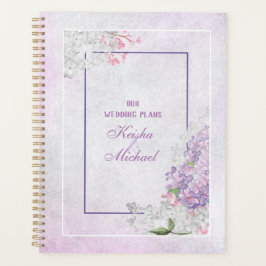 Agenda Planner de Casamento de Sonhos de lavanda