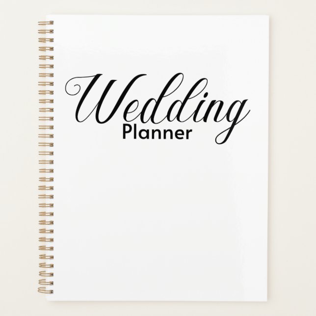 Agenda Planner de Casamento Elegante (Frente)
