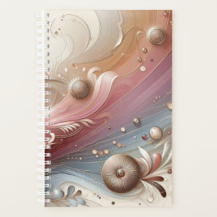 Agenda Planner de Círculos e Penas Elegantes