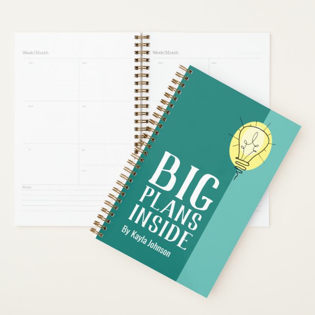 Agenda Planner de Dentro de Planos Teais — Bestseller Edi (Exibição)