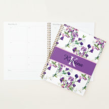 Planner de Ervilha Doce Monograma