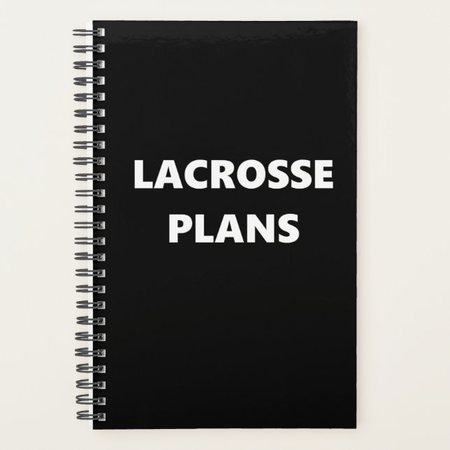 Agenda Planner de Esportes Lacrosse Planner (Frente)