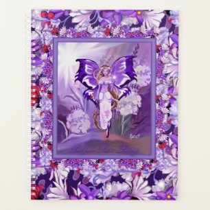 Agenda Planner de fadas de sol roxo