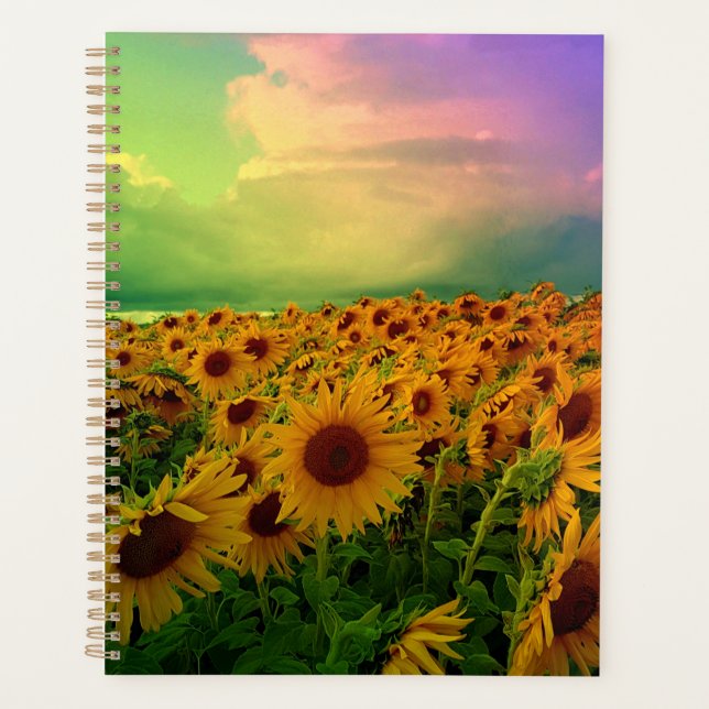 Agenda Planner de girassol (Frente)