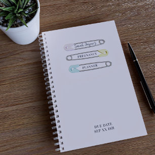 Agenda Planner de Gravidez Rosa-Rosa-fralda