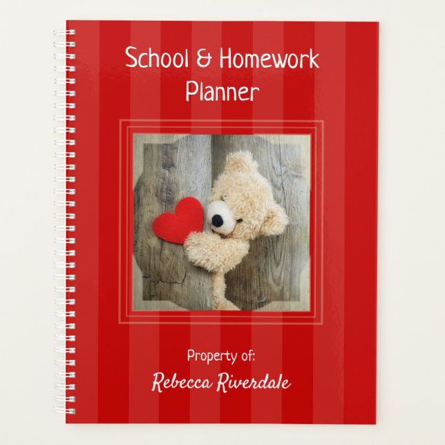 Agenda Planner de Homework - Teddy Bear - HAMbyWG (Frente)