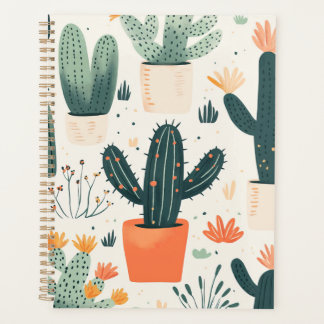 Agenda Planner de Impressão Cactus