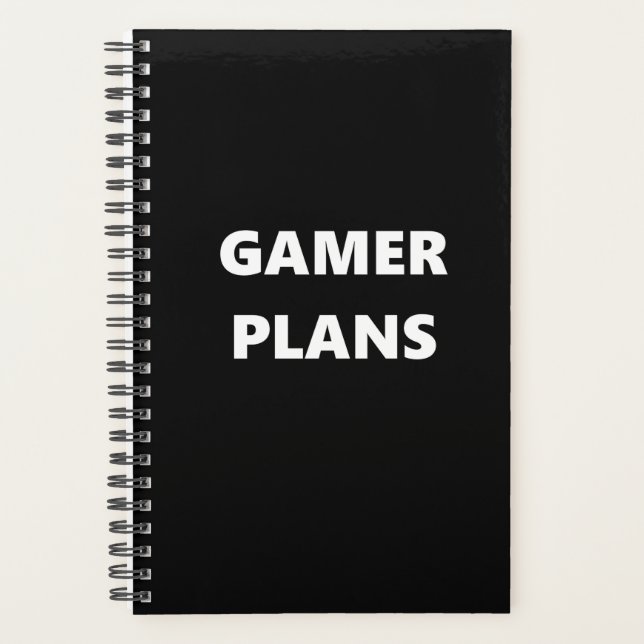 Agenda Planner de Jogos do Tema Esportivo do Gamer Planne (Frente)