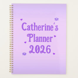 Agenda Planner de Lavanda Rosa de Catherine 2026