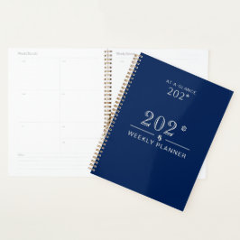 Agenda Planner de Marinho 202*-2* 8,5 x 11 para Casa ou E