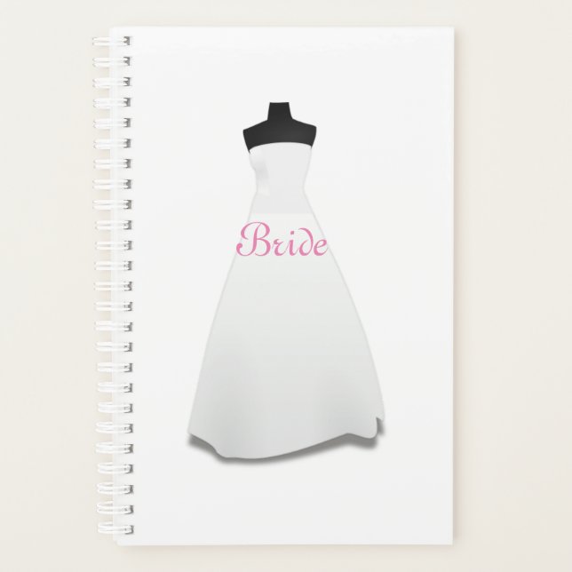 Agenda Planner de Noivas de Vestido Casado (Frente)