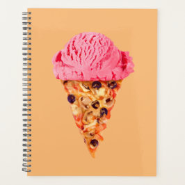 Agenda Planner de pizza sorvete