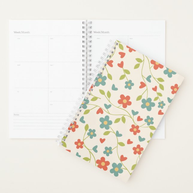 Agenda Planner de Primavera Floral (Exibição)