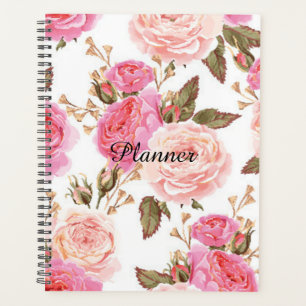Agenda Planner de Rosas Inglês
