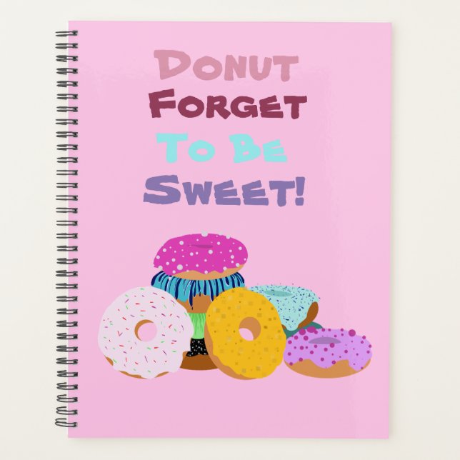 Agenda Planner de Rosquinha em Cubo (Frente)