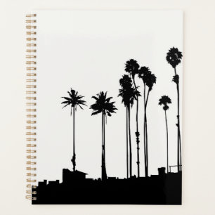Agenda Planner de silhueta de árvore de palma