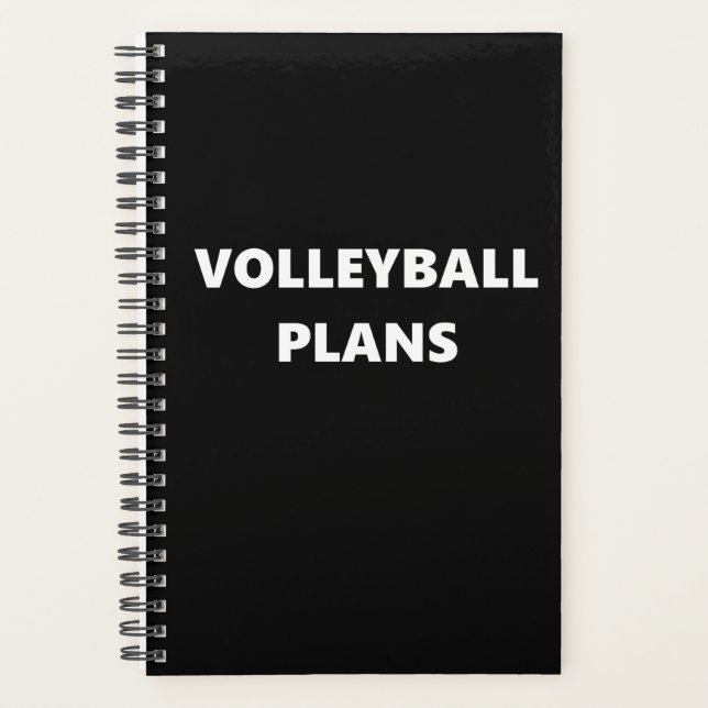 Agenda Planner de Voleibol Esportivo Tema Voleibol (Frente)