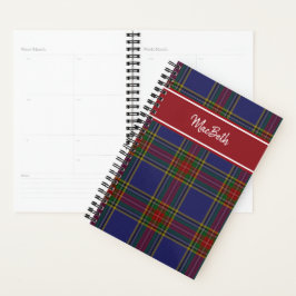 Agenda Planner de Xadrezes do MacBeth Tartan