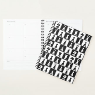 Agenda Planner Design de Peças de Xadrez