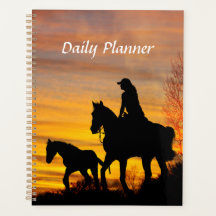 Planner Diário de Cavalo de Sunset