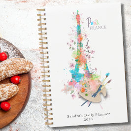 Agenda Planner Diário de Impressão de Pintor de Torre Eif