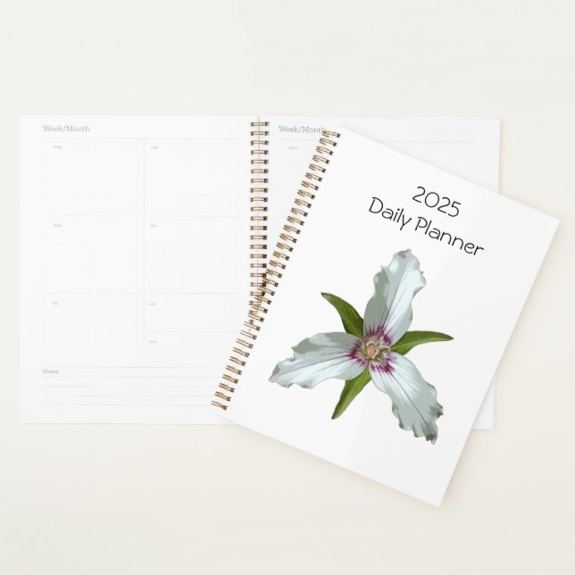 Agenda Planner Diário de Primavera de Flor Selvagem Pinta (Exibição)